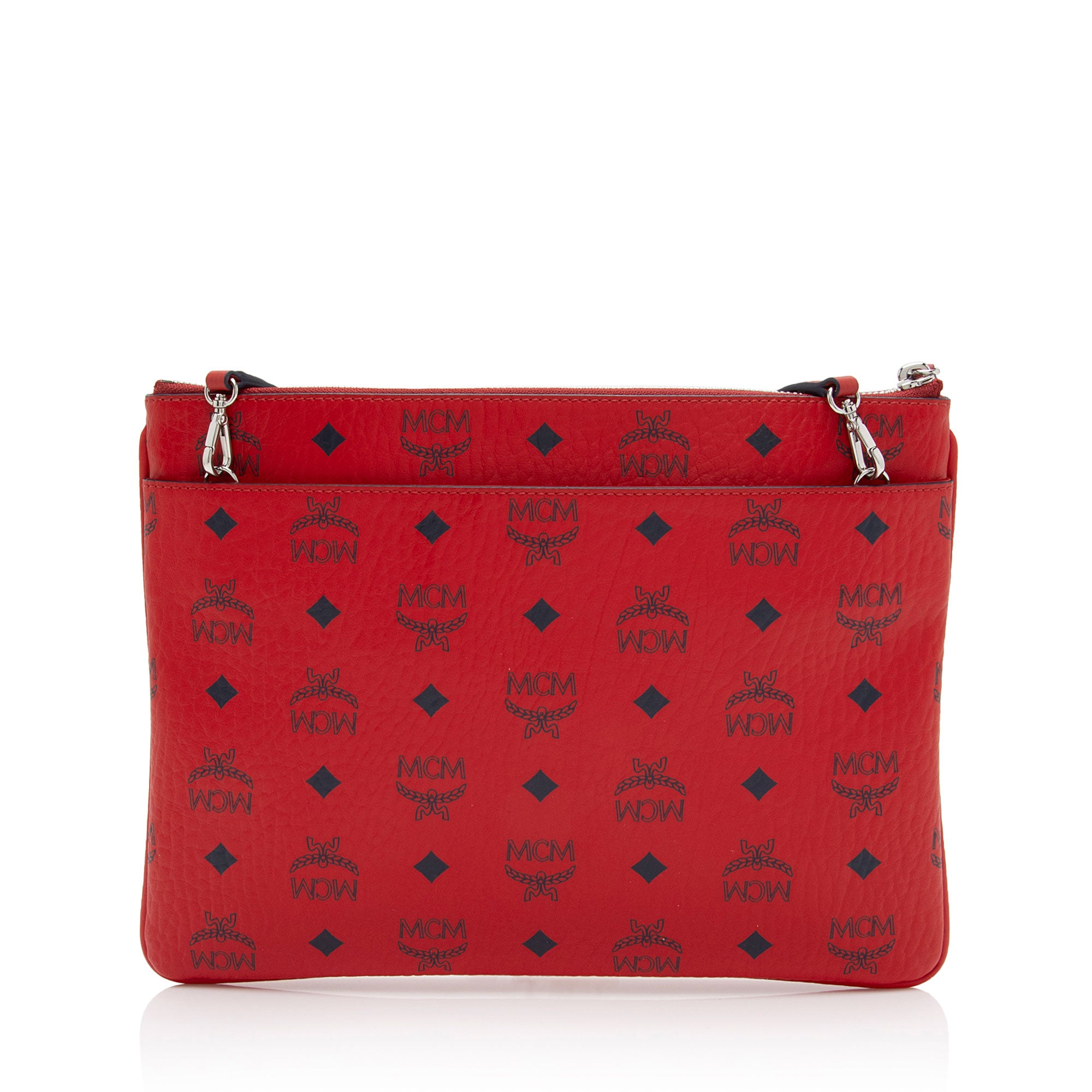 MCM Visetos Original Large Pochette Crossbody Bag (SHF-nf9SFj)