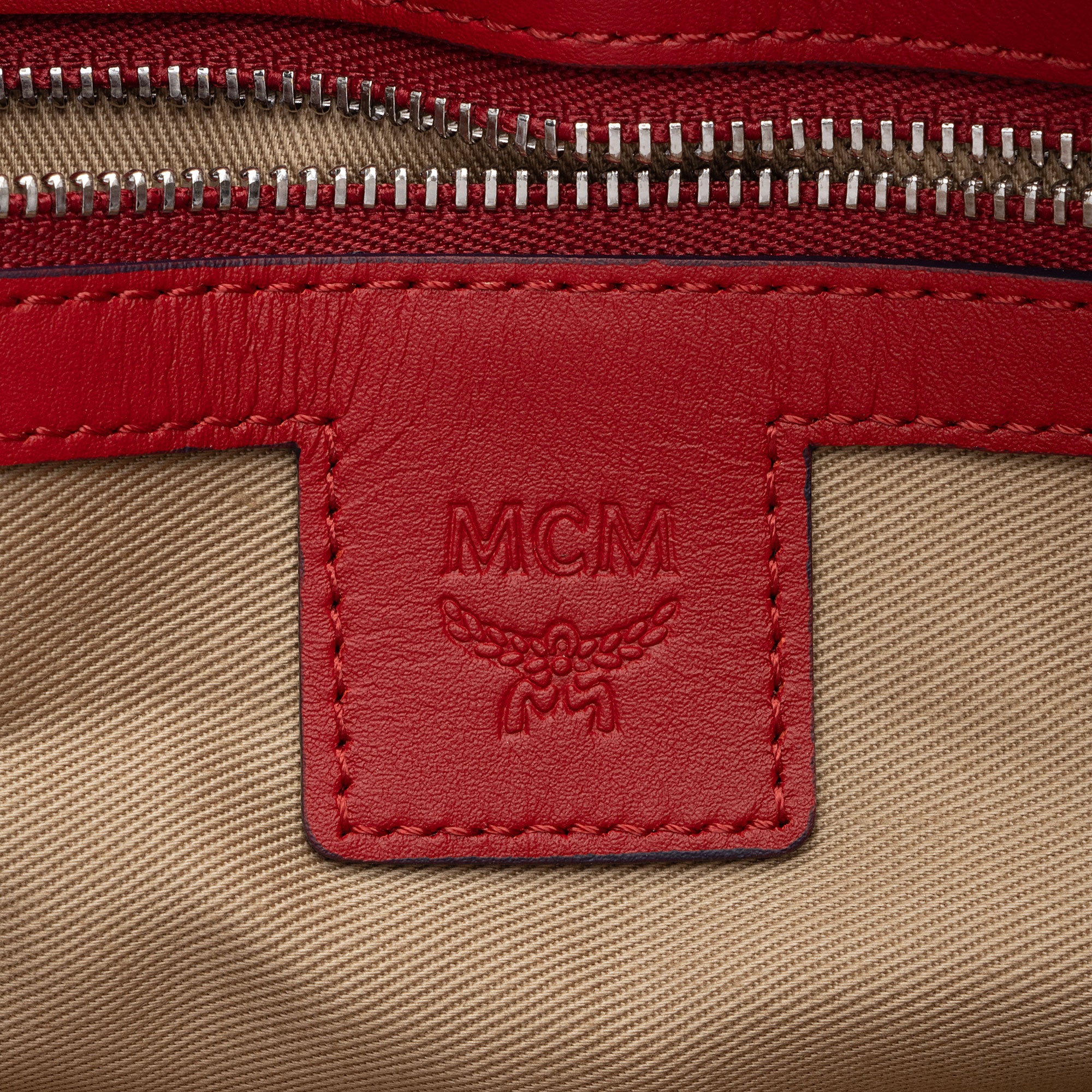 MCM Visetos Original Large Pochette Crossbody Bag (SHF-nf9SFj)