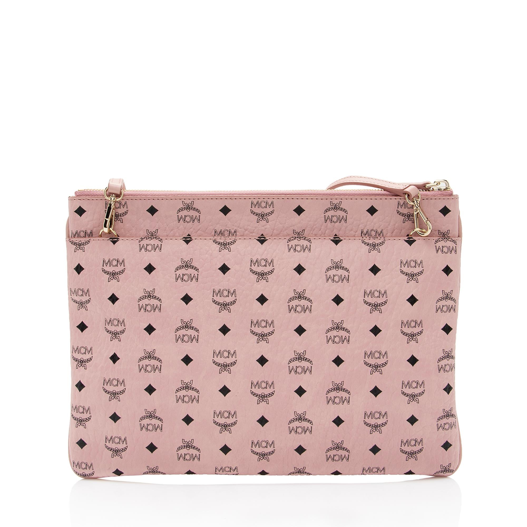 MCM Visetos Original Pouch Medium Crossbody Bag (SHF-QNsHHi)