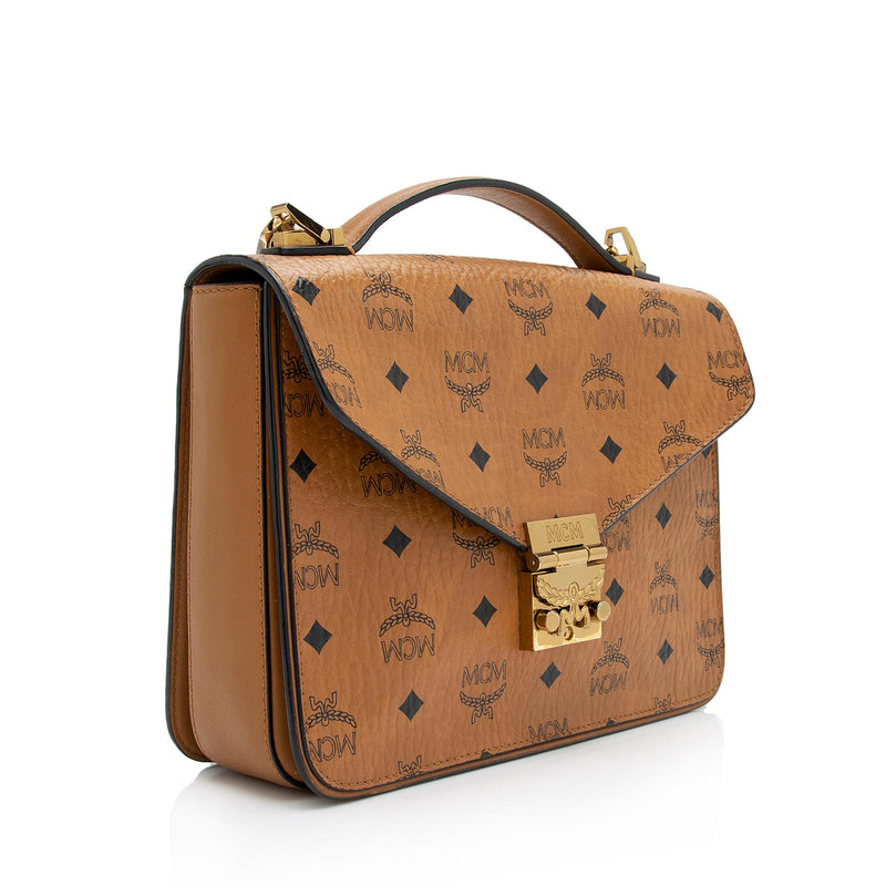 Shop Mcm Patricia Visetos Satchel