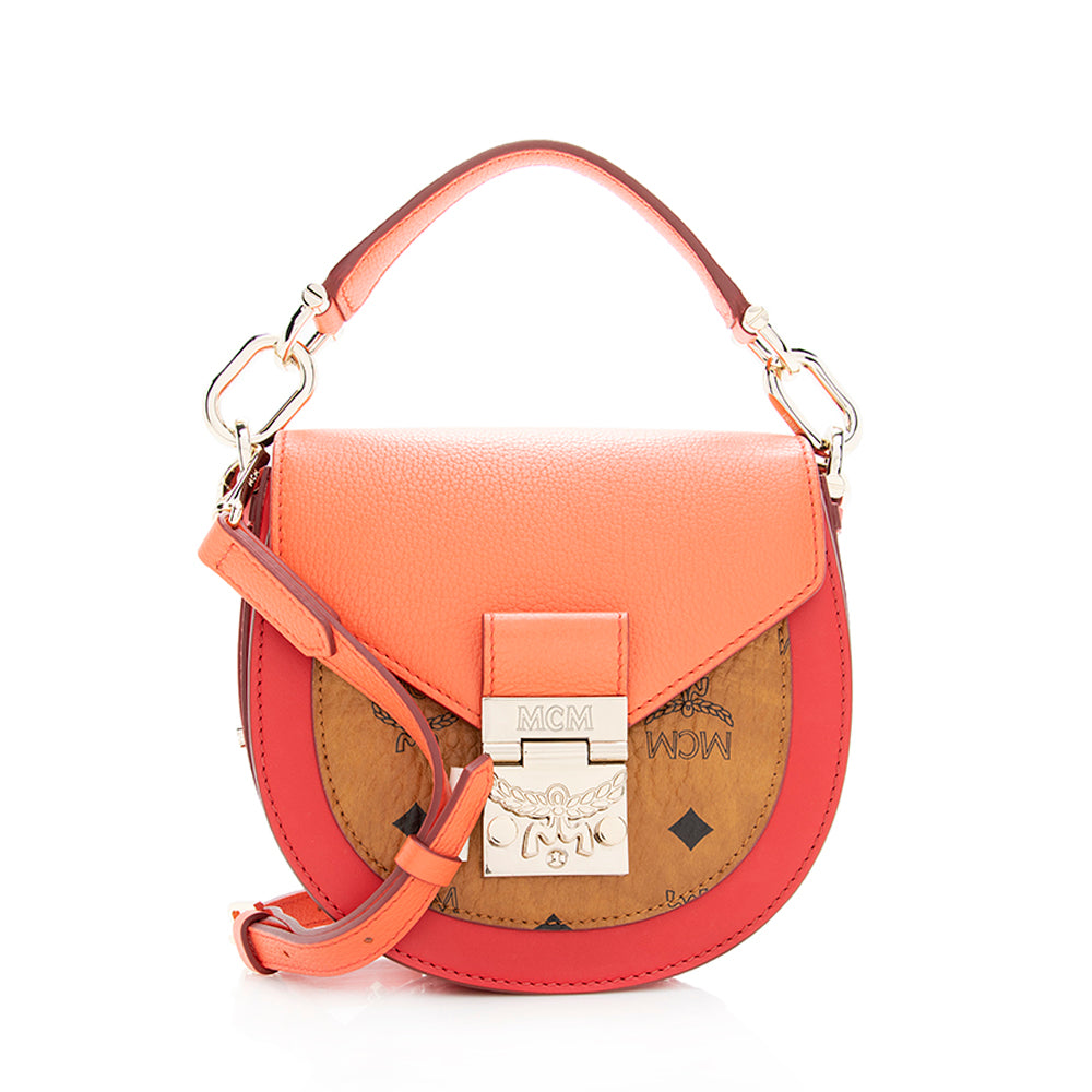 MCM Patricia Visetos Colorblock Small Satchel