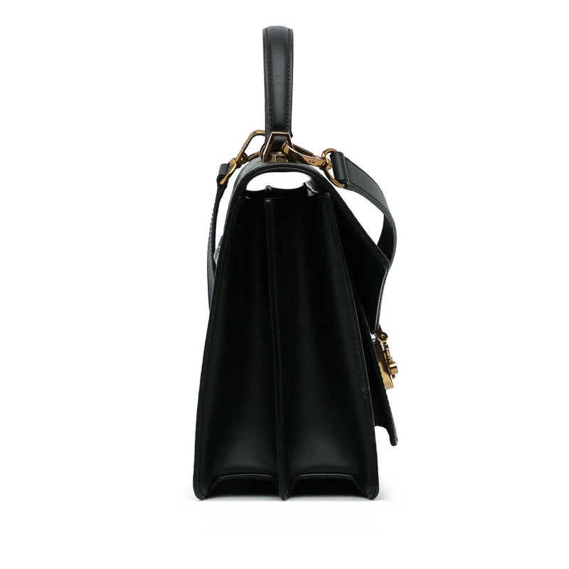 MCM Visetos Patricia Top Handle Bag SHG yKY53V LuxeDH