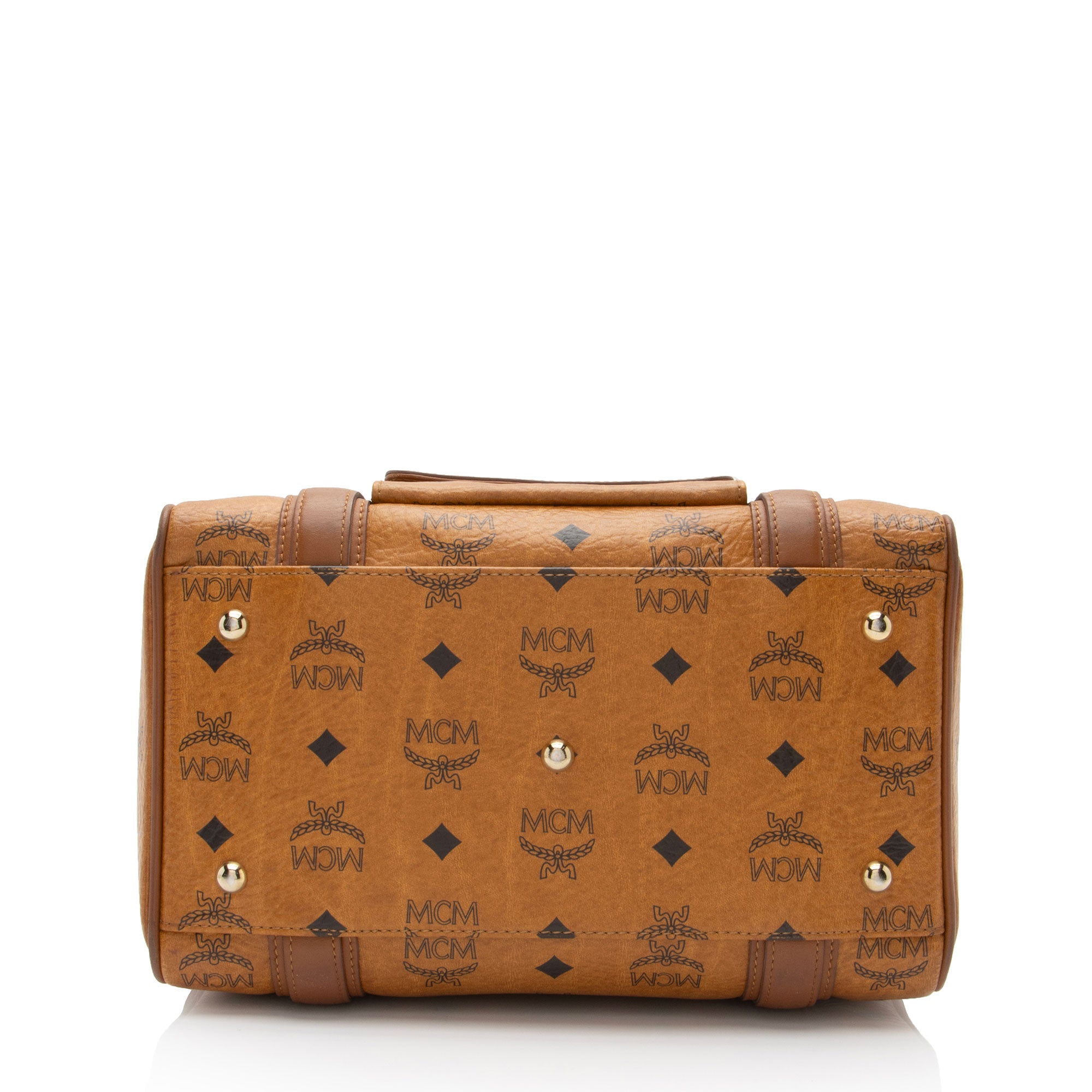 MCM Visetos Small Boston Bag