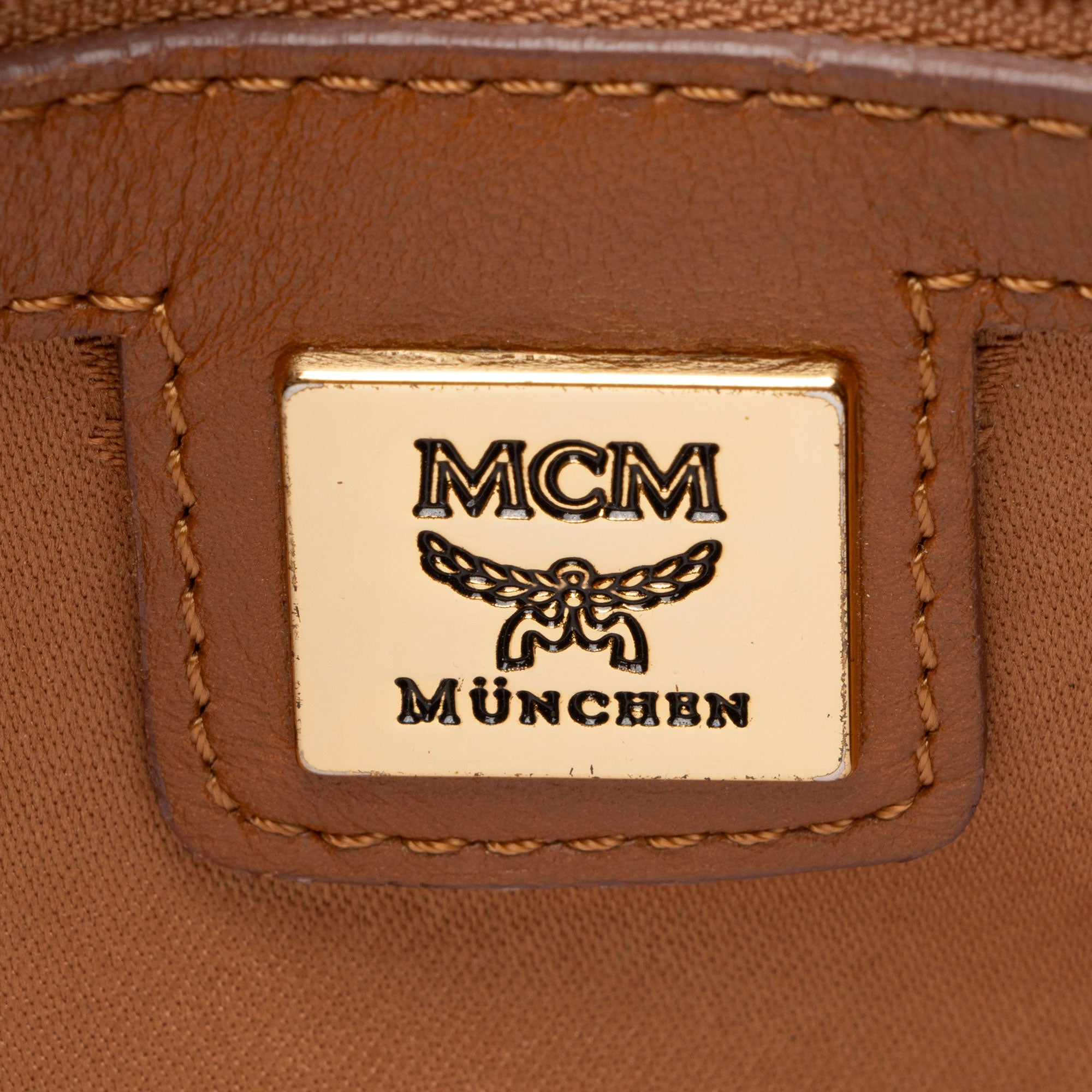 MCM Visetos Small Boston Bag