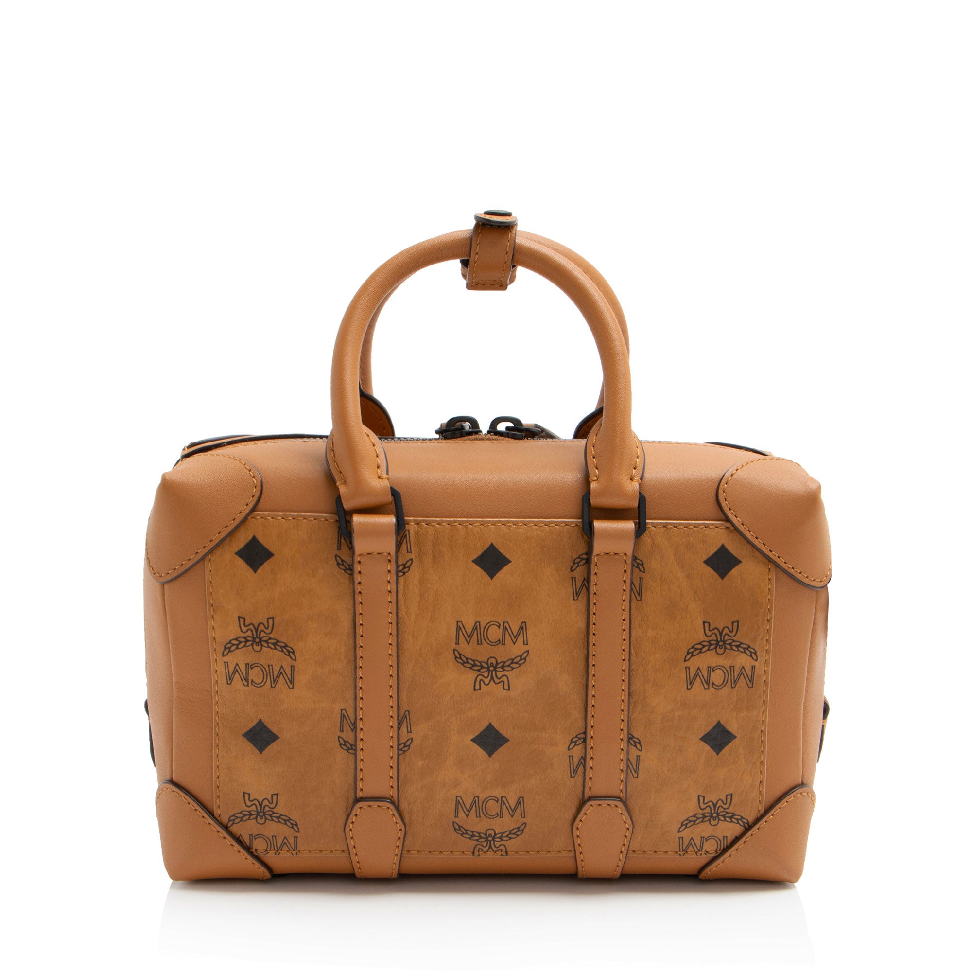 MCM Visetos Soft Berlin Small Satchel