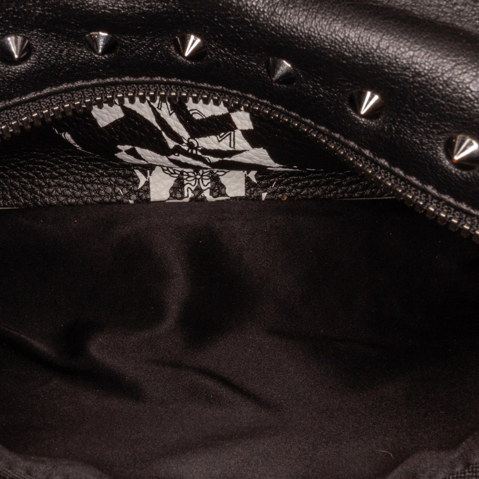 MCM Visetos Studded Zebra Print Backpack (SHG-DjcbWT)