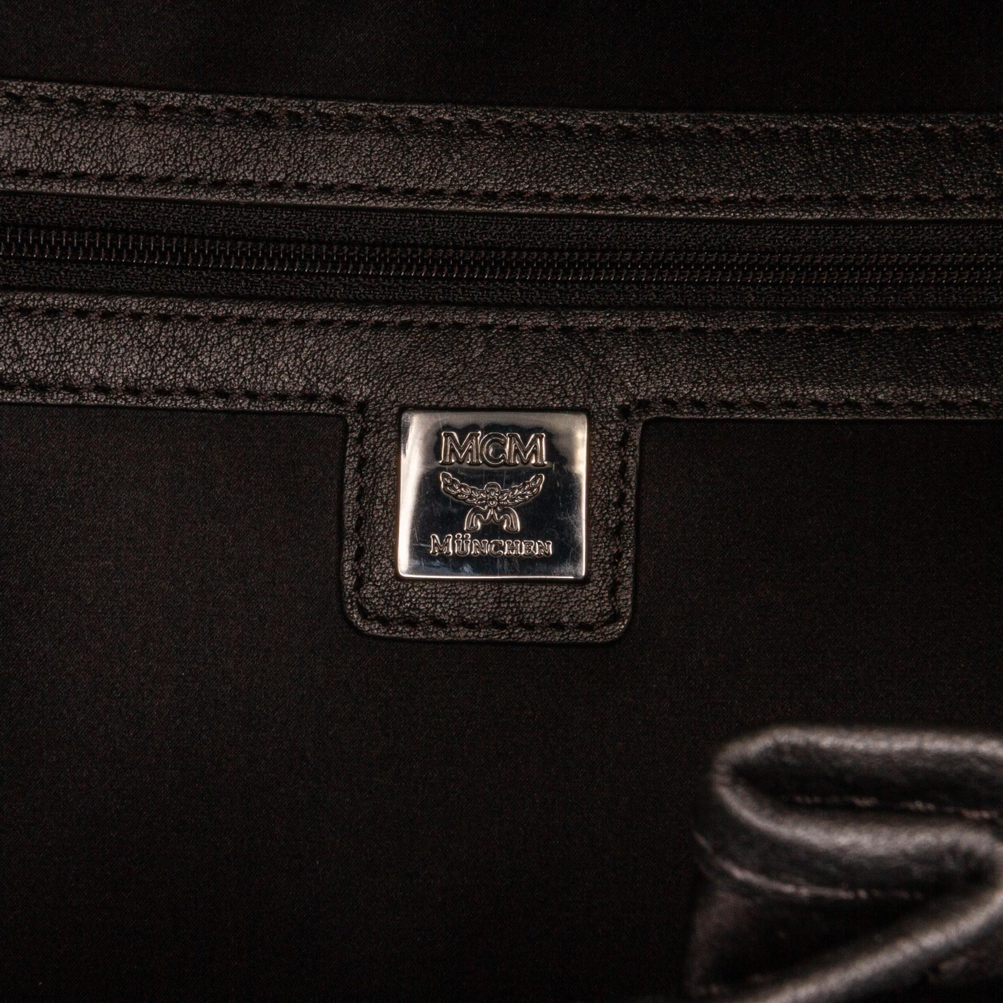 MCM Visetos Studded Zebra Print Backpack (SHG-DjcbWT)