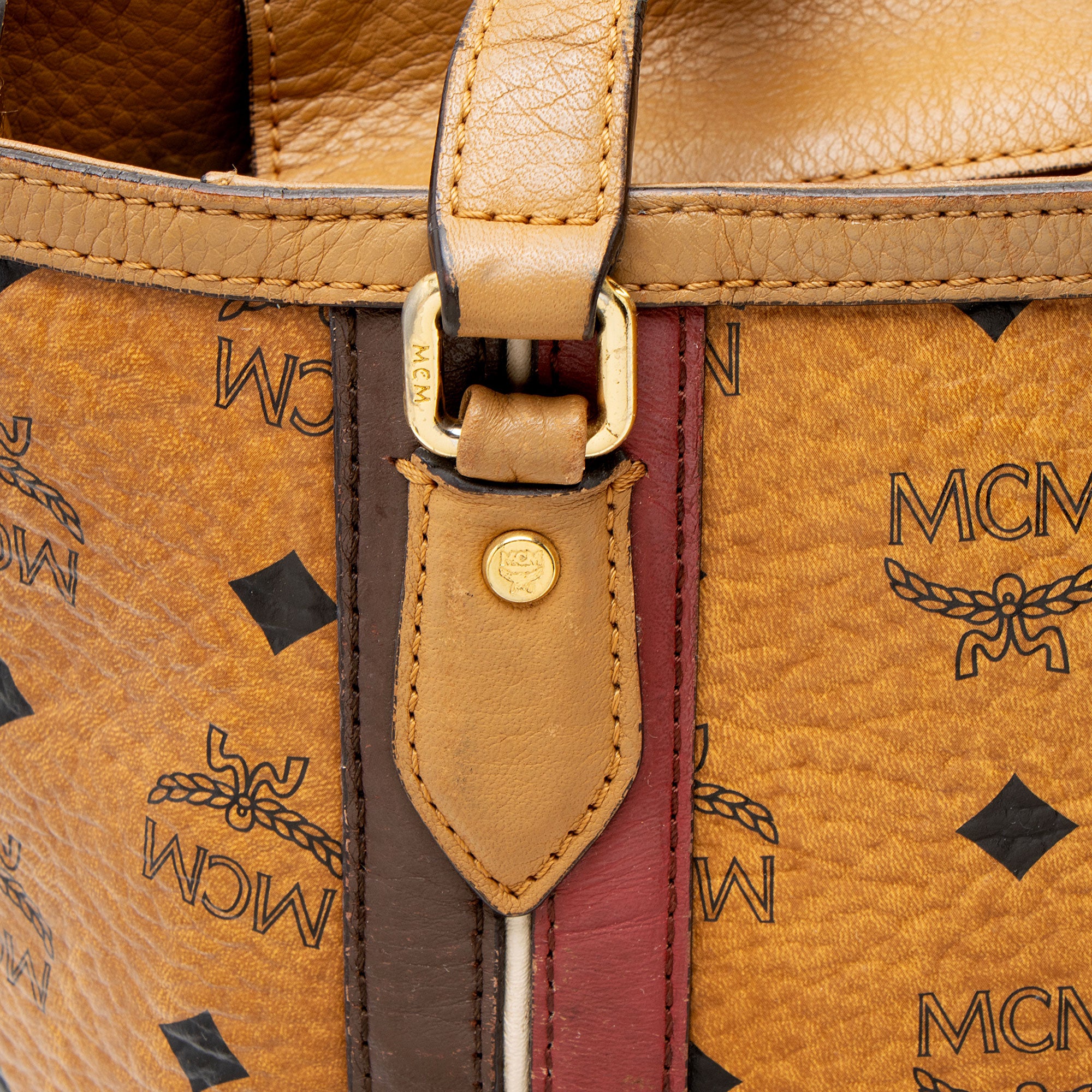 MCM Visetos Zip Tote