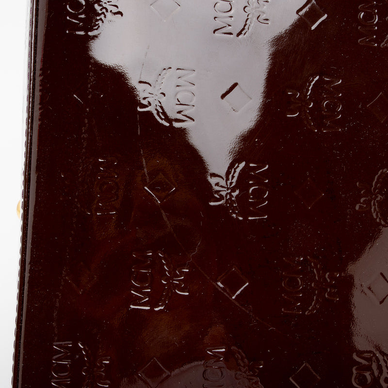 MCM Visteos Patent Leather Tote (SHF-pRkbzp)