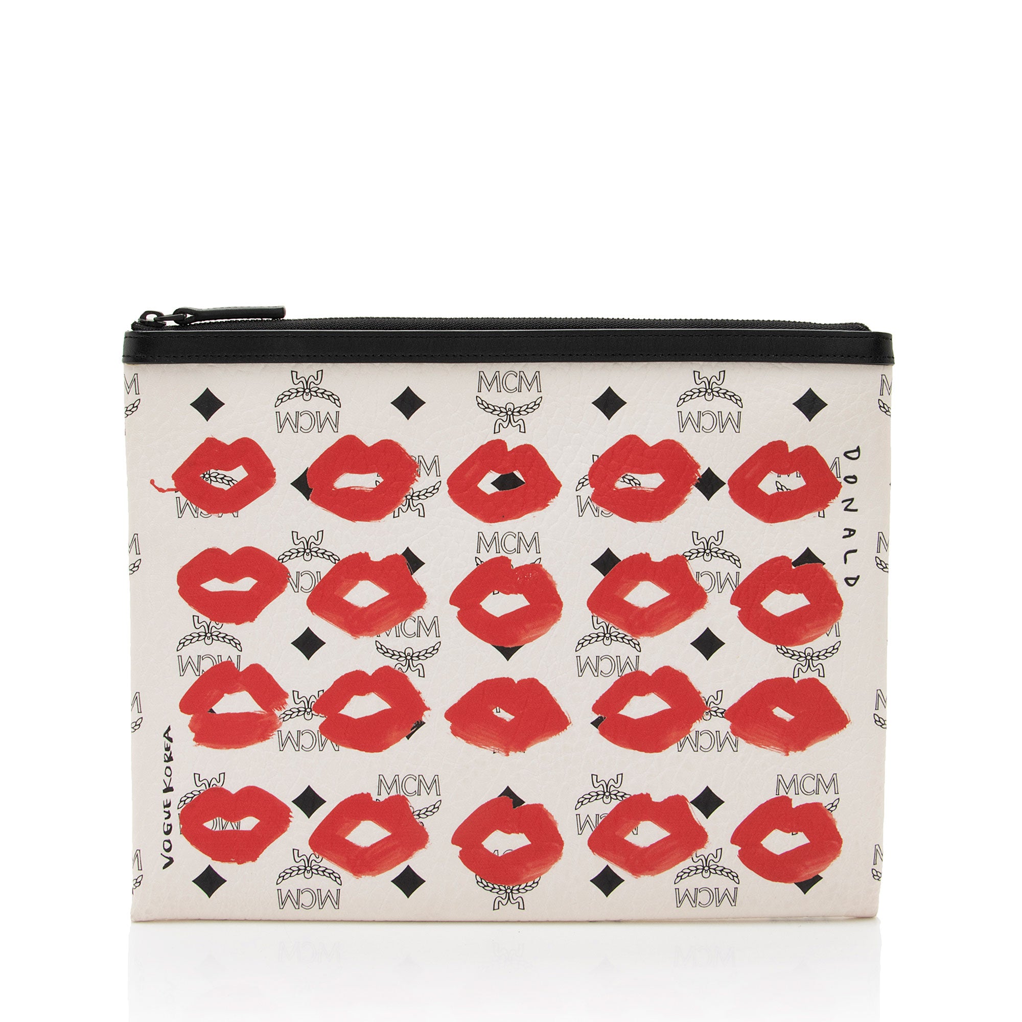 MCM x Vogue Visetos Korea Zip Pouch