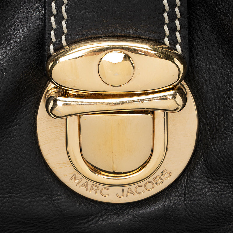 Marc Jacobs Leather Buckle Shoulder Bag - FINAL SALE (SHF-19436)