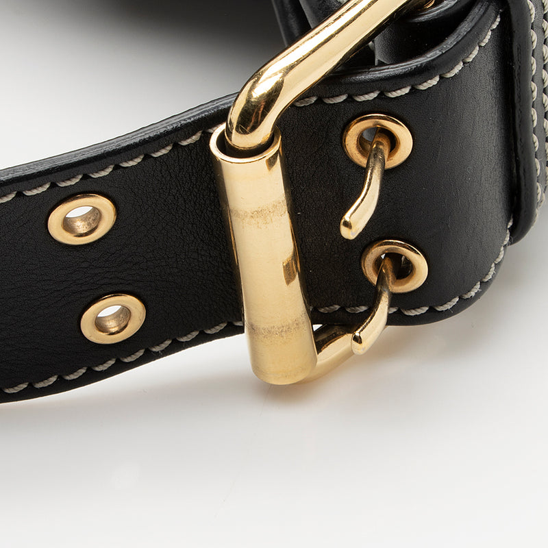 Marc Jacobs Leather Buckle Shoulder Bag - FINAL SALE (SHF-19436)