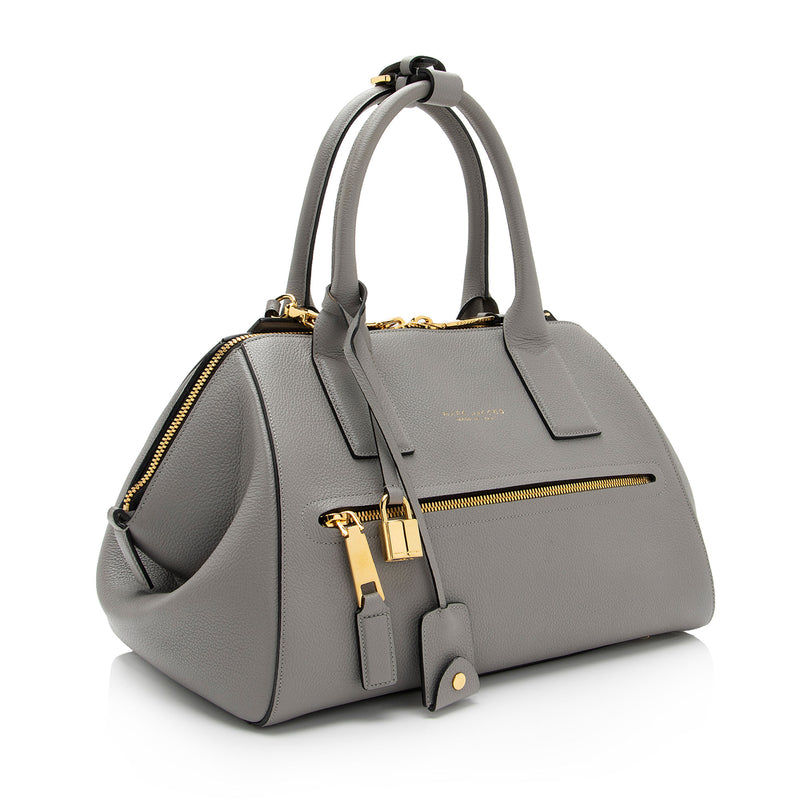 Marc Jacobs Leather Incognito Small Satchel (SHF-YSvIGz)