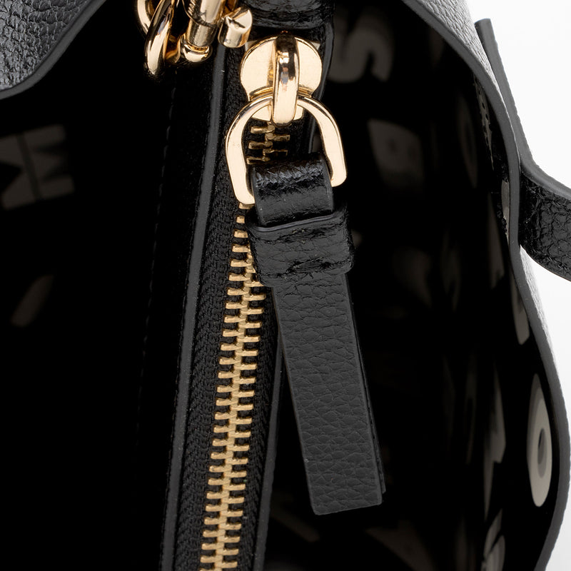 Marc Jacobs Leather The Grind Mini Tote (SHF-eGWfhD)