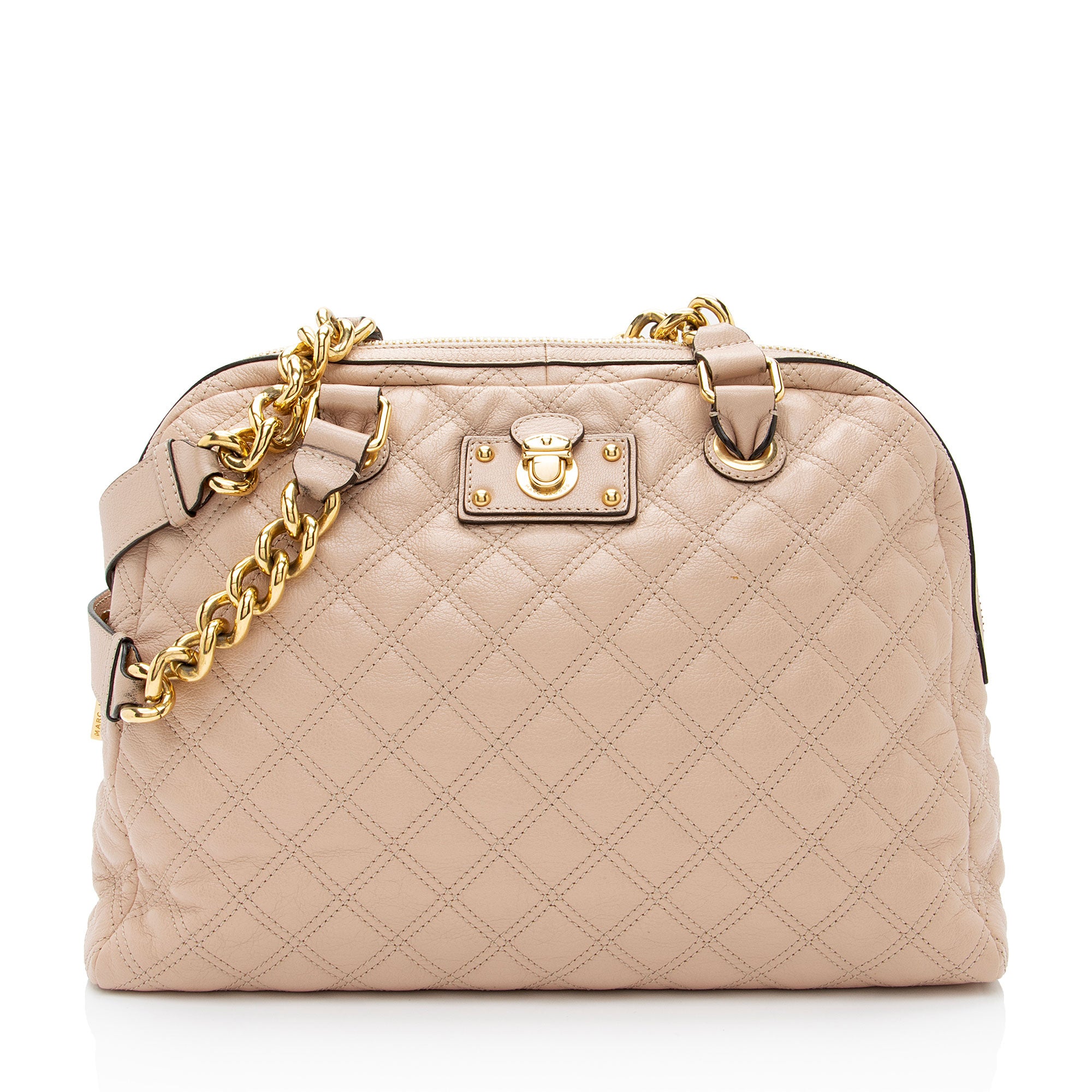 Marc Jacobs Quilted Lambskin Karlie Large Dome Satchel (SHF-lGhSju)