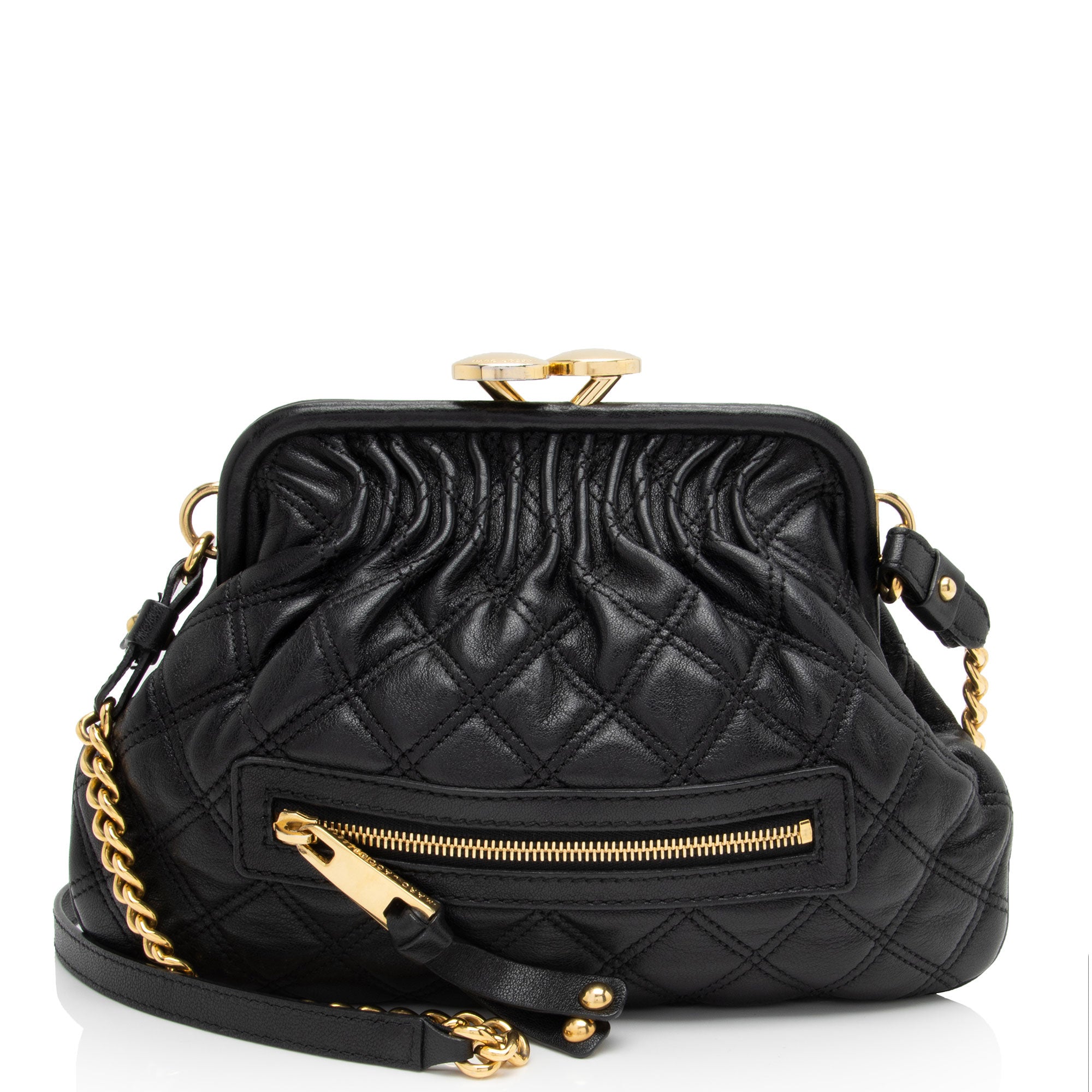 Marc Jacobs Quilted Lambskin Little Stam Satchel (SHF-8gFoL5)