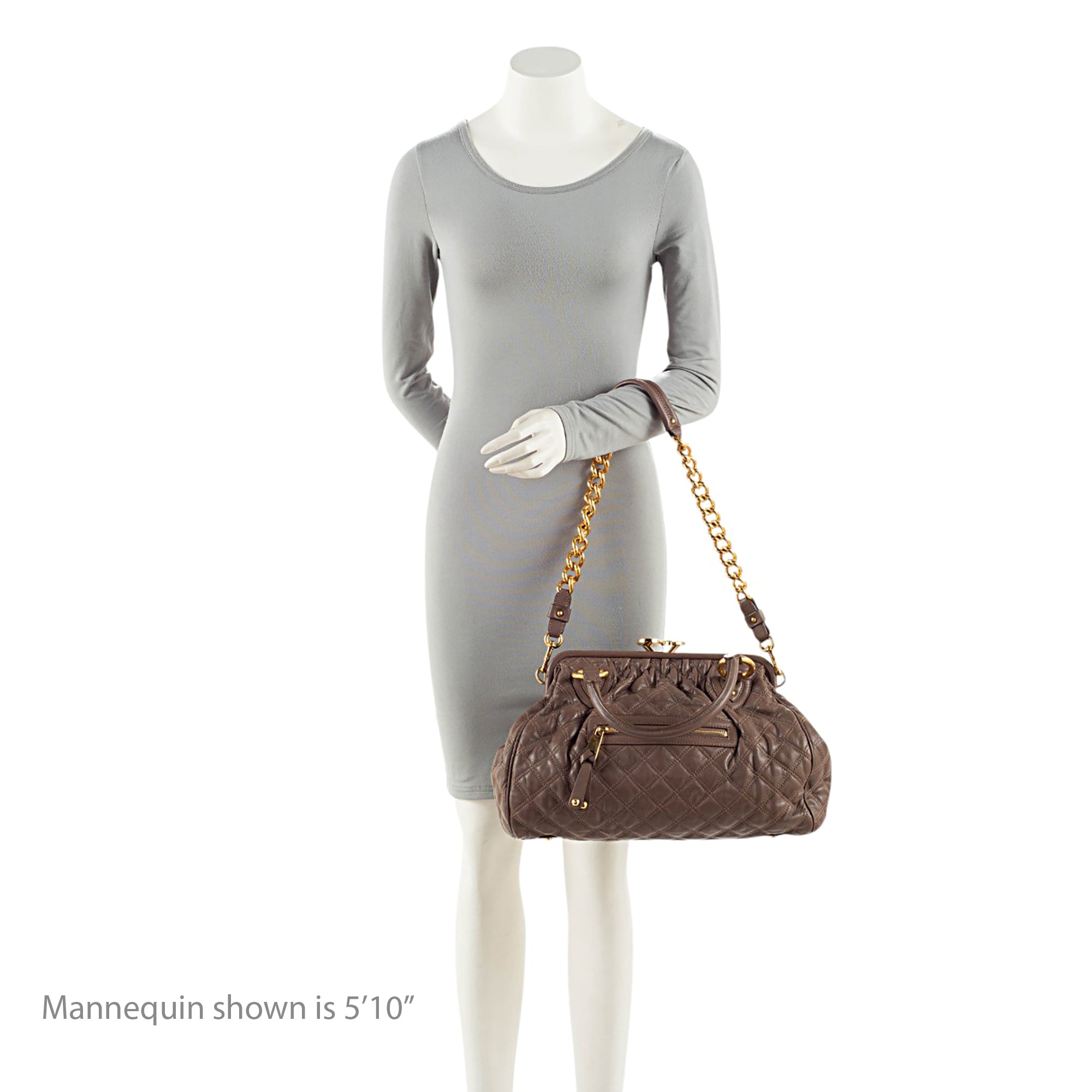 Marc Jacobs Quilted Lambskin Stam Satchel