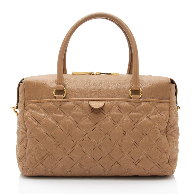 Marc Jacobs Quilted Leather Rudy Satchel (SHF-hVnVQE)