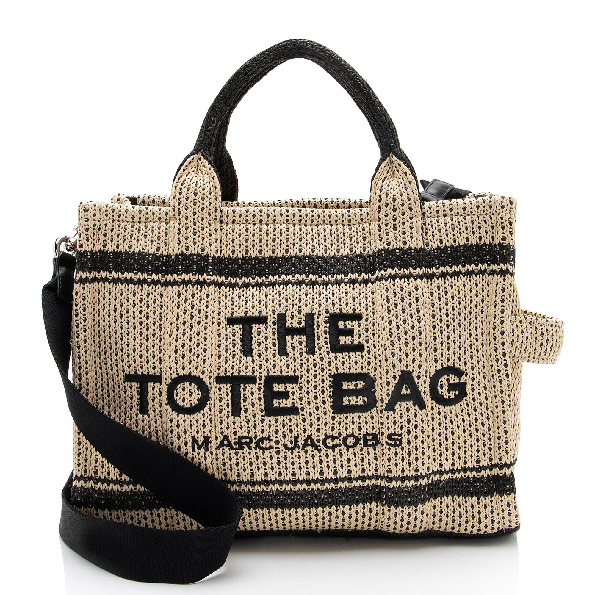 Marc Jacobs Straw Jacquard The Tote Medium Bag