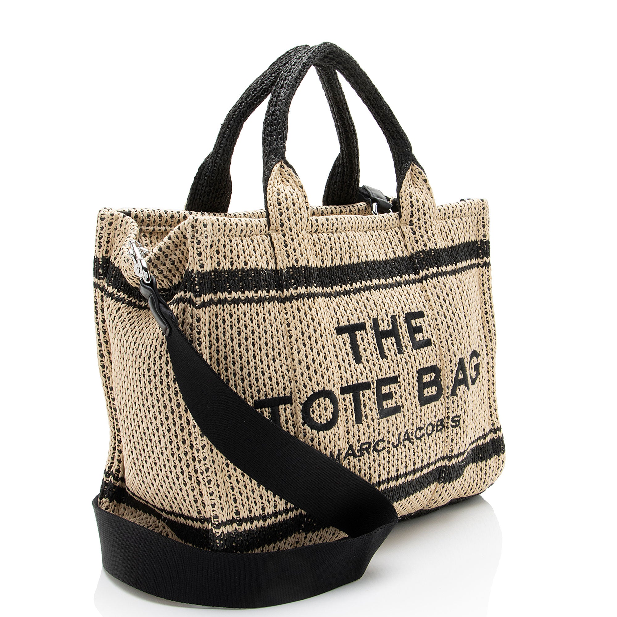 Marc Jacobs Straw Jacquard The Tote Medium Bag