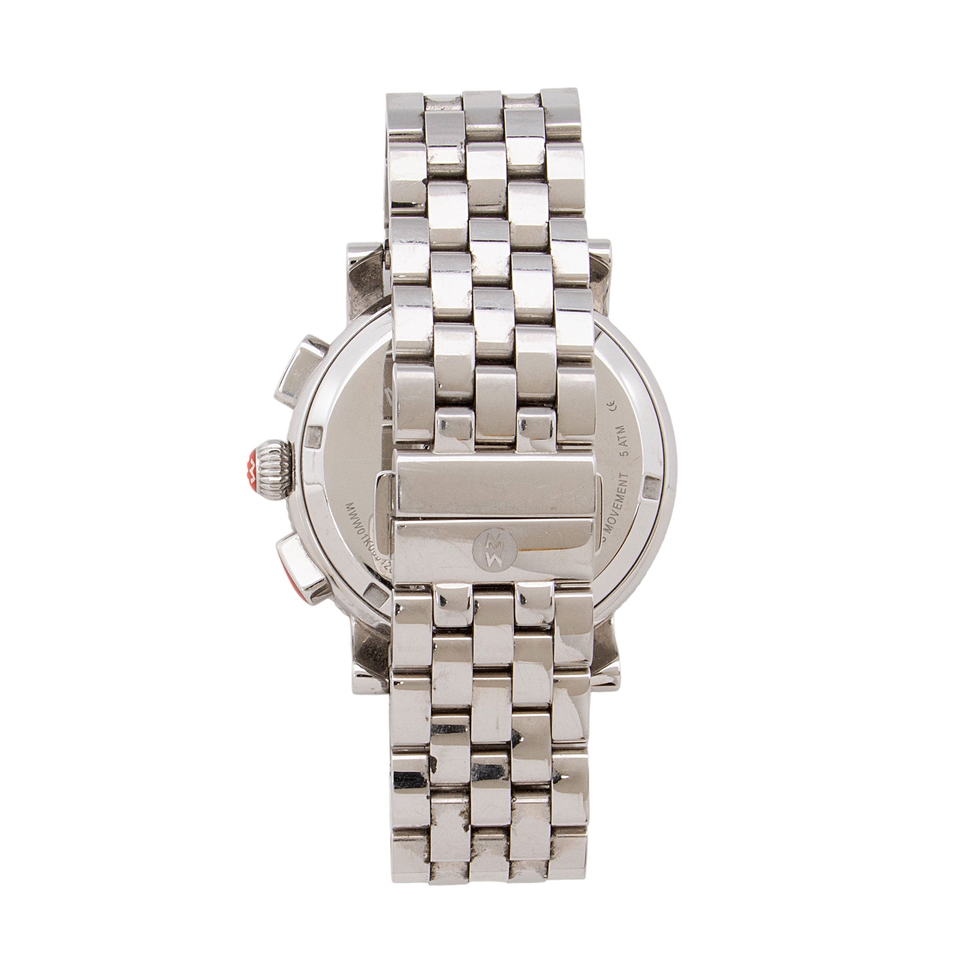 Michele Stainless Steel Diamond Sporty Sport Sail Watch (SHF-61jGqC)