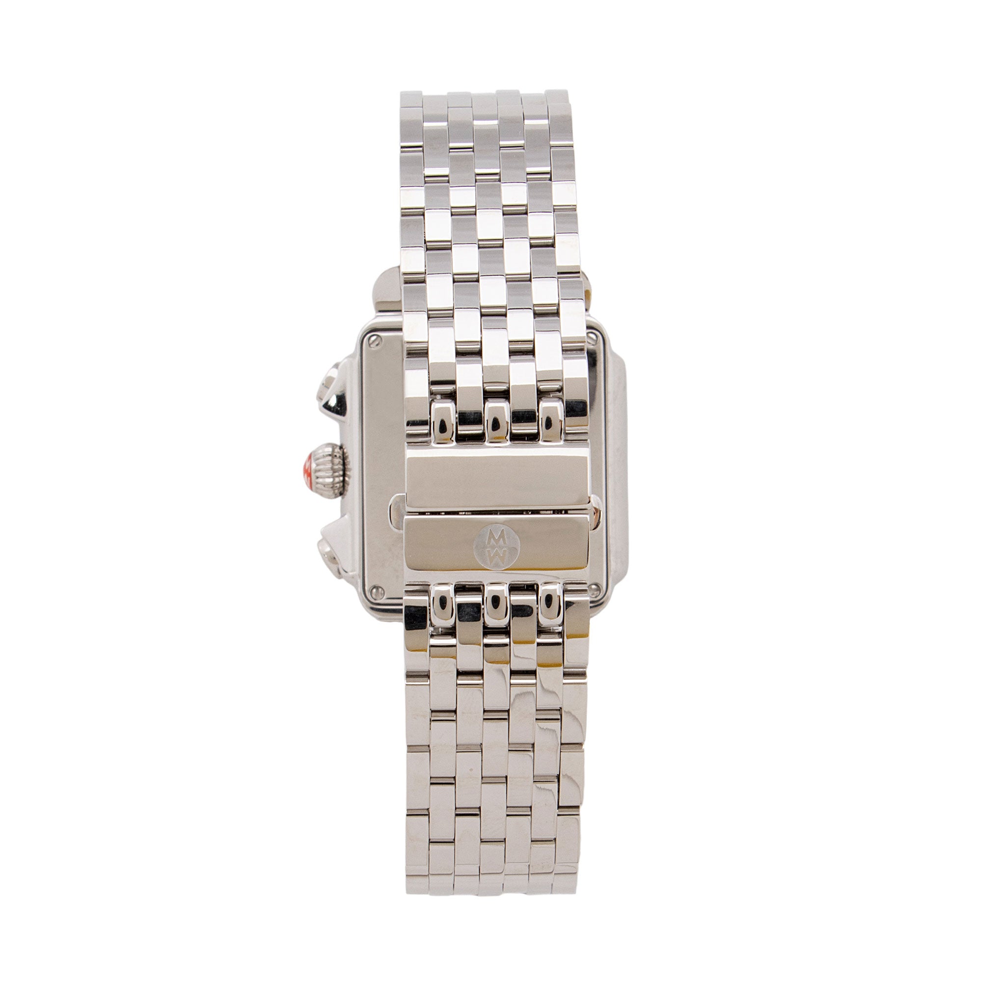Michele Stainless Steel Diamond Deco Chronograph Watch (SHF-oweITC)