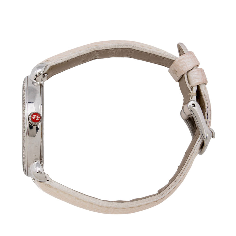 Michele Stainless Steel Diamond Gracile Watch (SHF-LLcG4R)