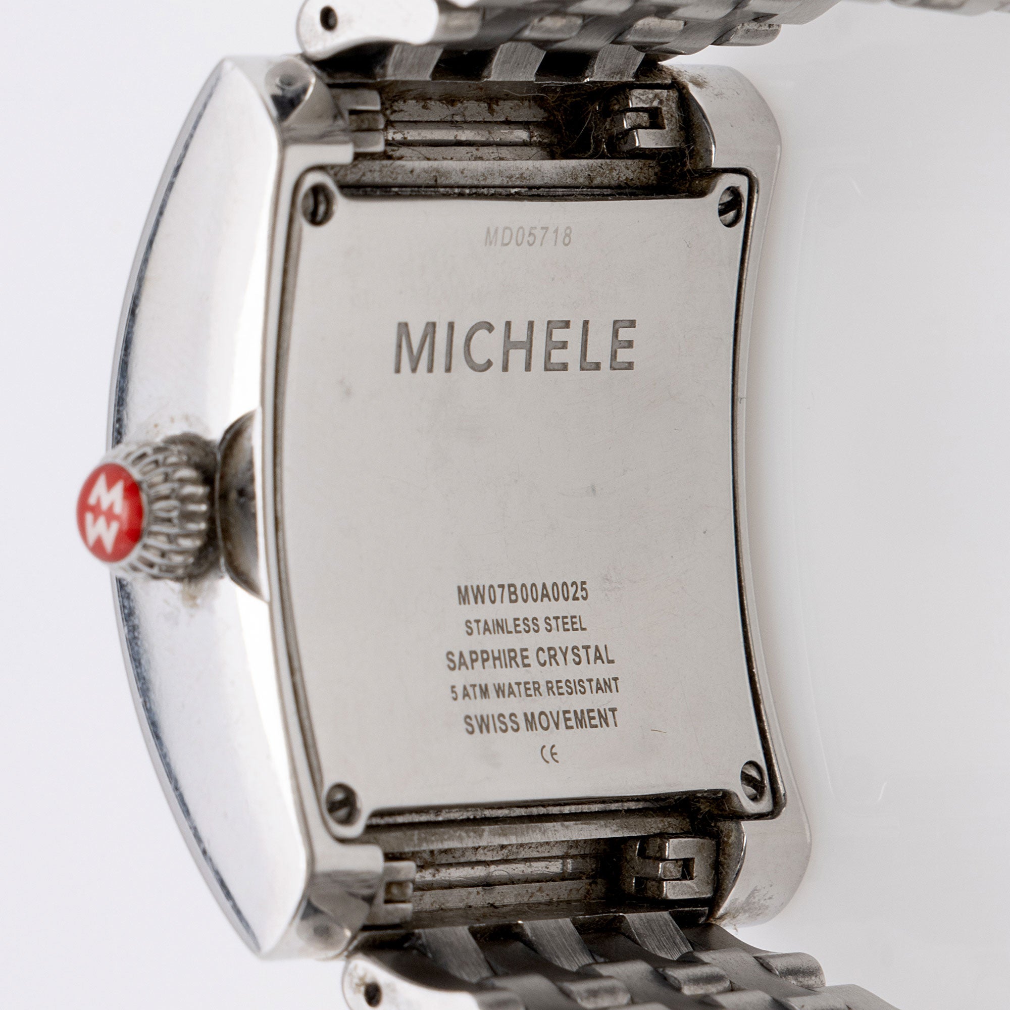 Michele Stainless Steel MW2 Watch (SHF-kvdnrv)