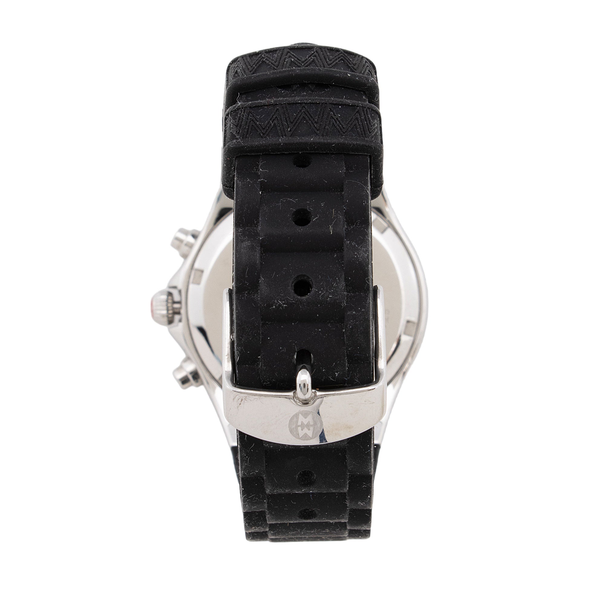 Michele Stainless Steel Tahitian Jelly Bean Chronograph Watch (SHF-j4PQiM)