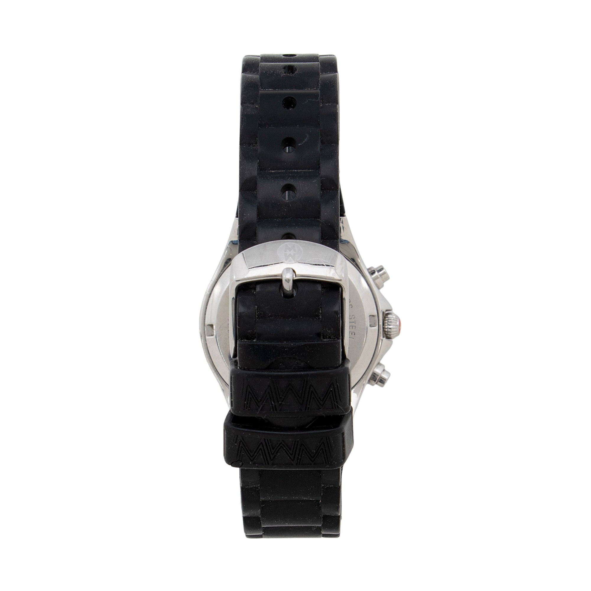 Michele Stainless Steel Tahitian Jelly Bean Chronograph Watch (SHF-9p5lq7)