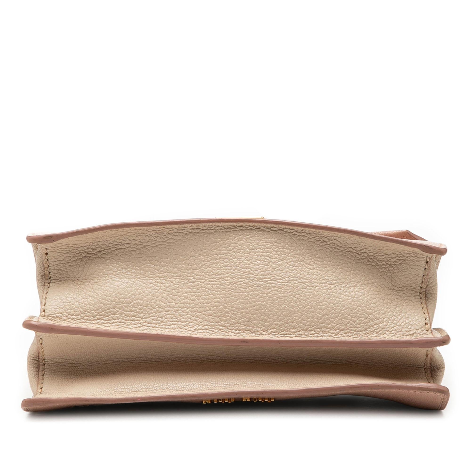 Miu Miu Bicolor Goatskin Madras Crossbody