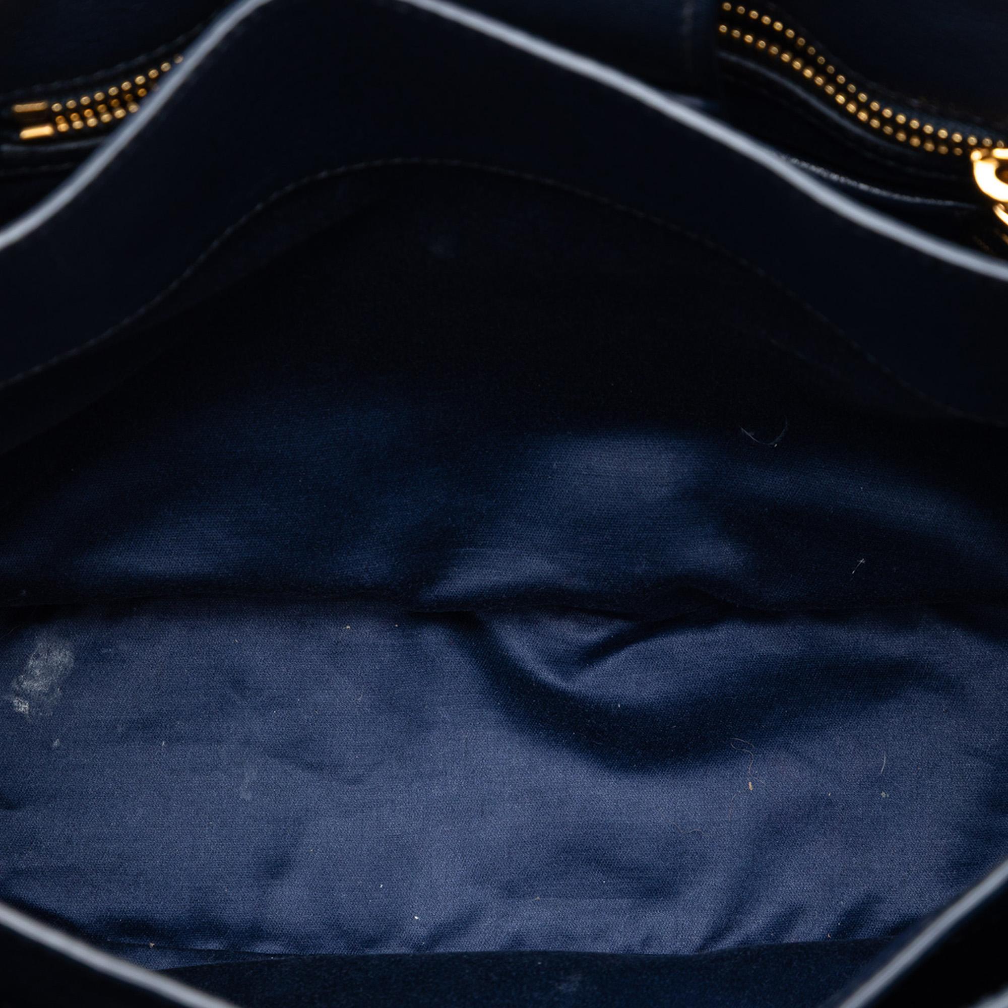 Miu Miu Bicolor Goatskin Madras Satchel