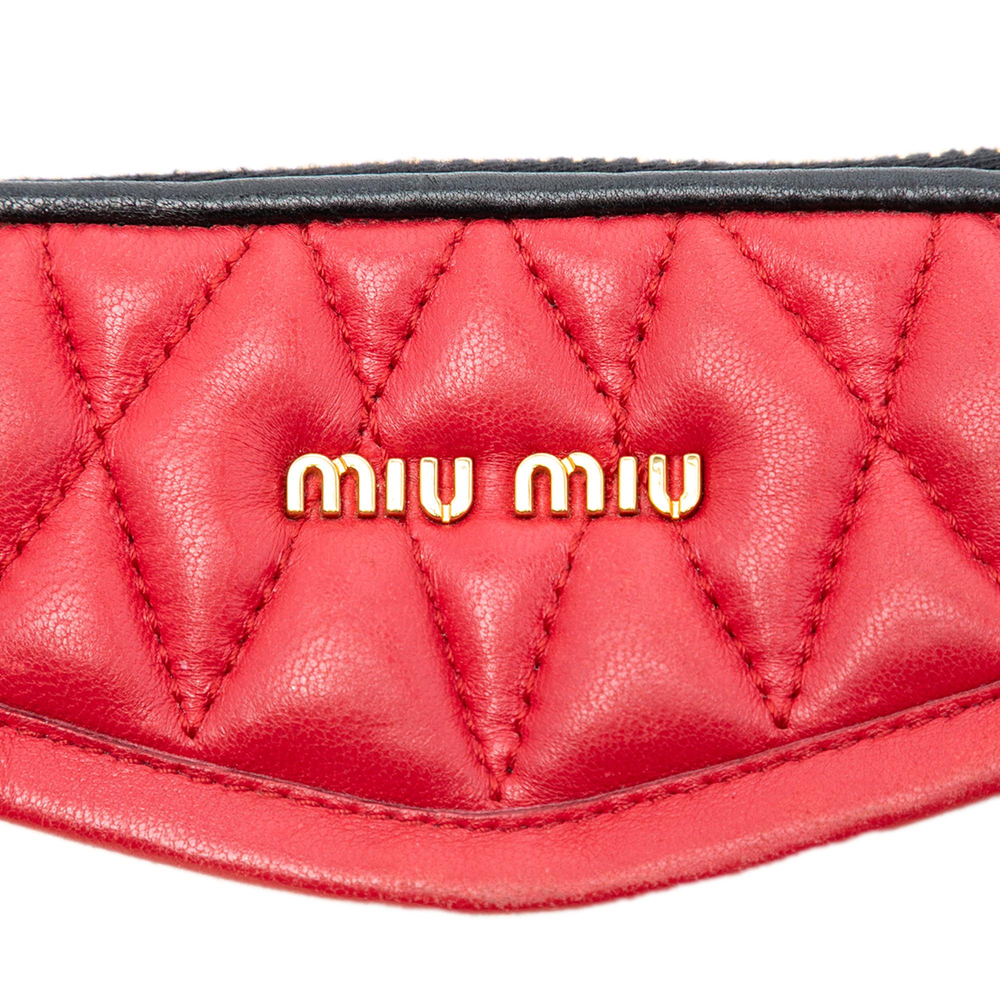 Miu Miu Bicolor Nappa Biker Satchel