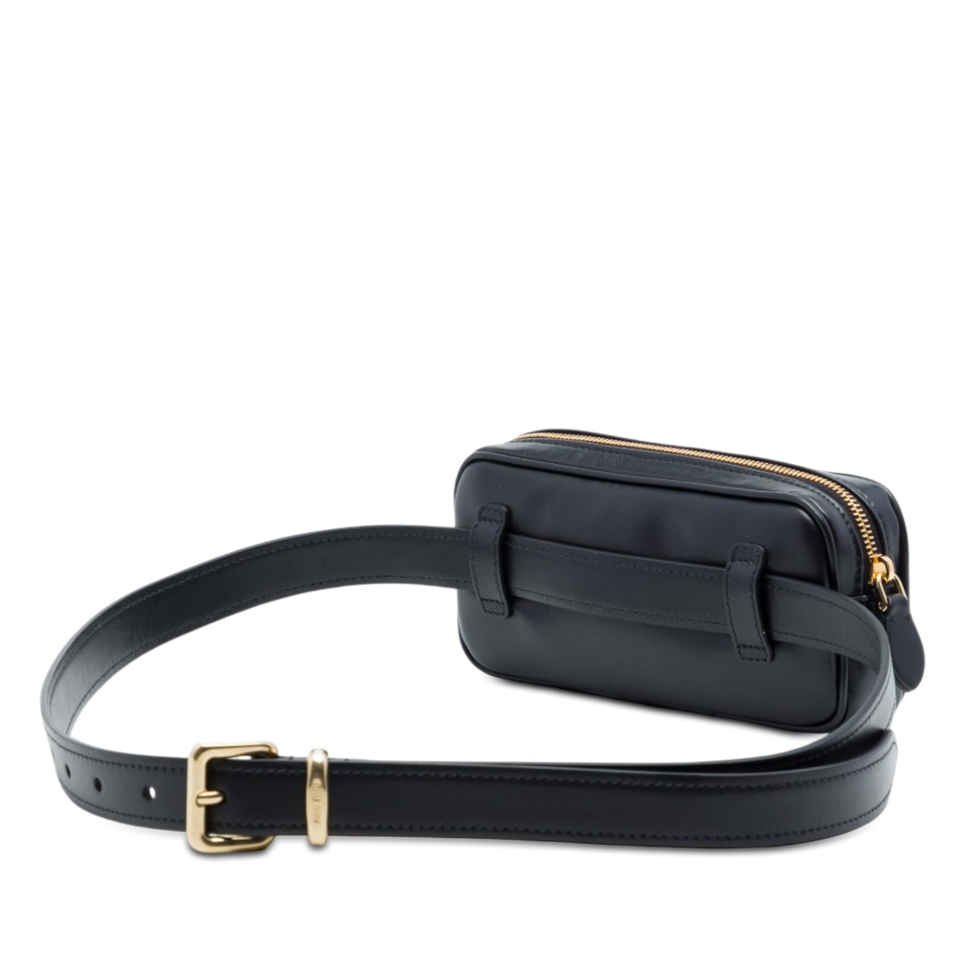 Miu Miu Calfskin Softy Beau Belt Bag