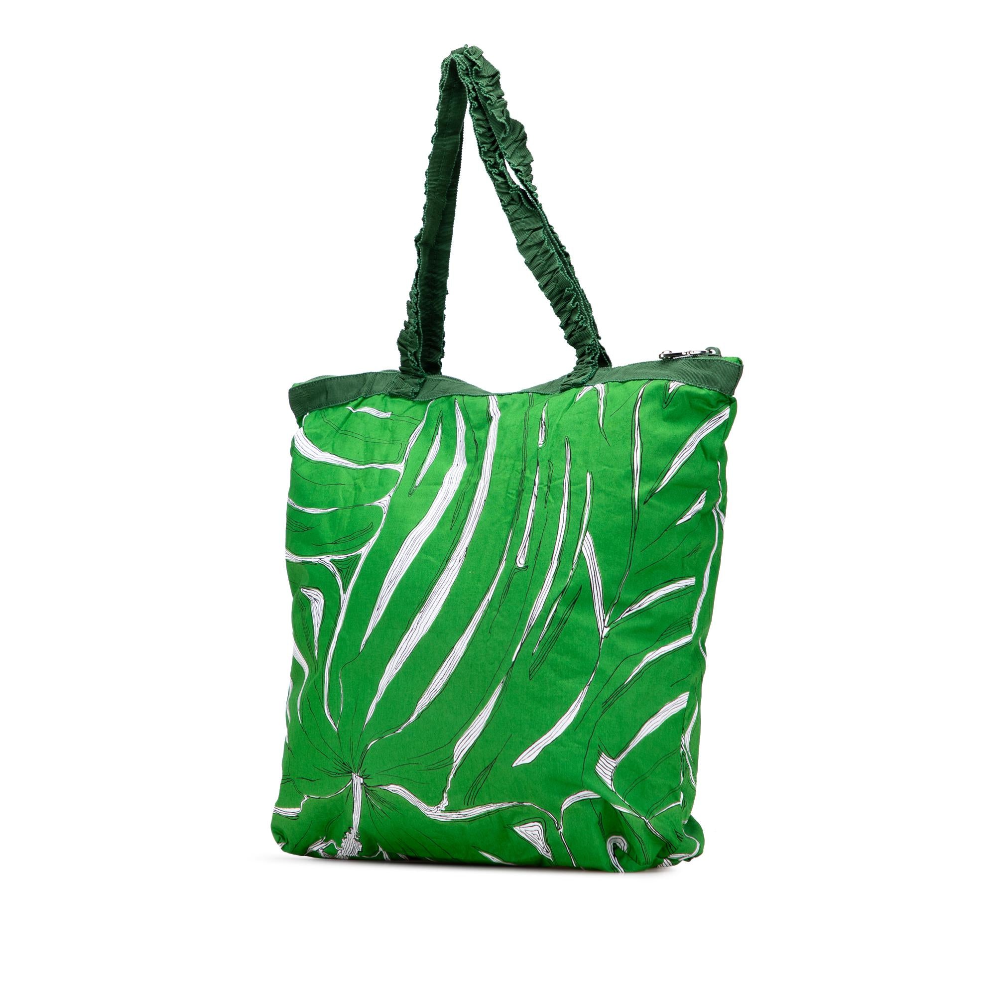 Miu Miu Canvas Printed Ivy Tote