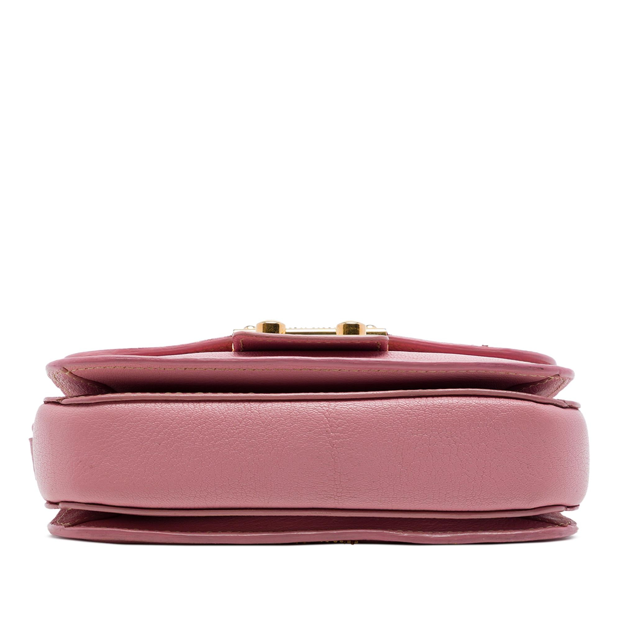 Miu Miu Goatskin Madras Crossbody