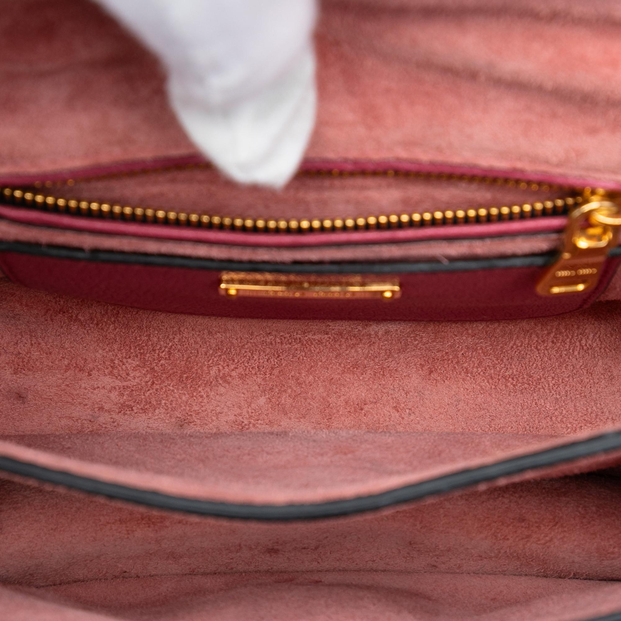 Miu Miu Goatskin Madras Crossbody