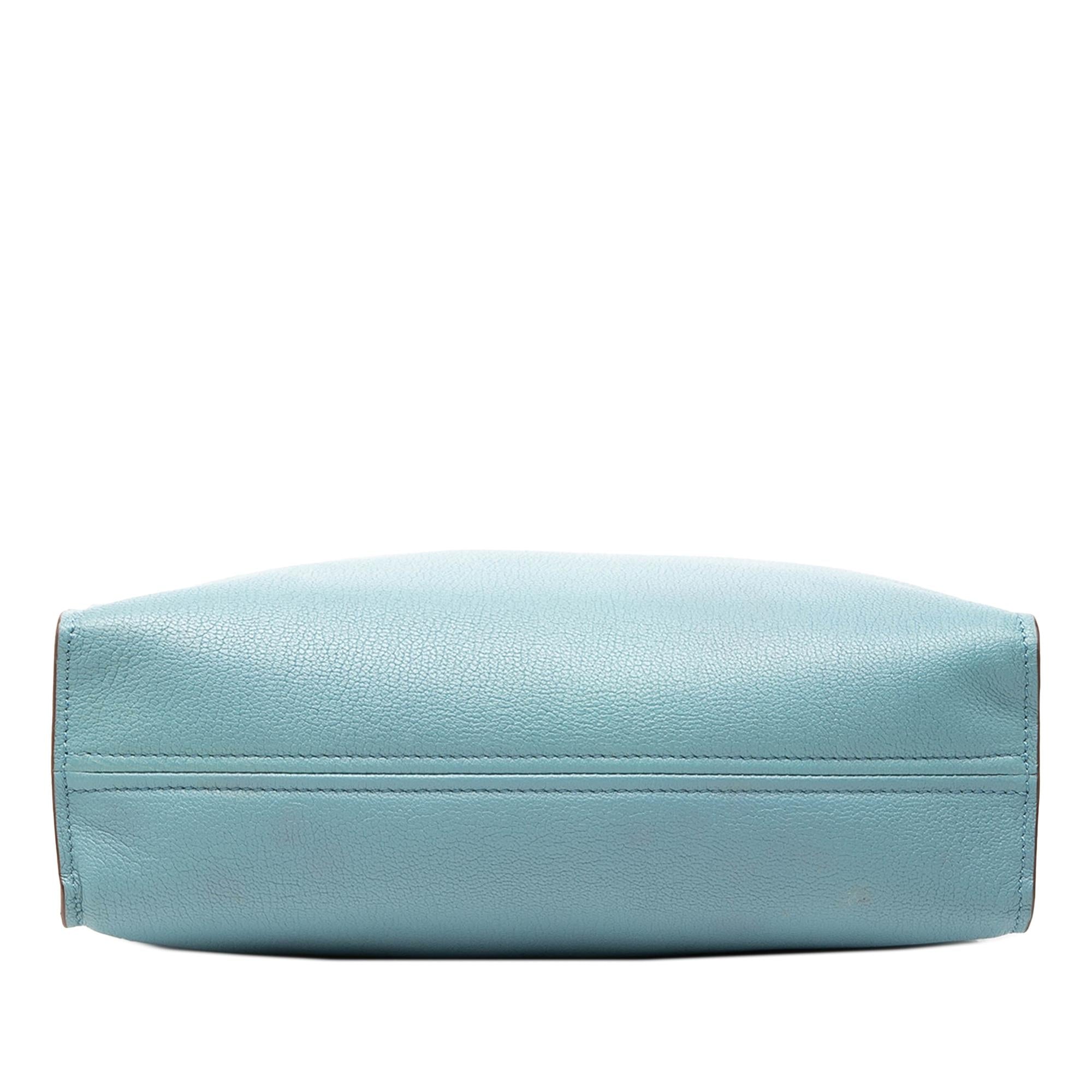 Miu Miu Goatskin Madras Embossed Logo Satchel