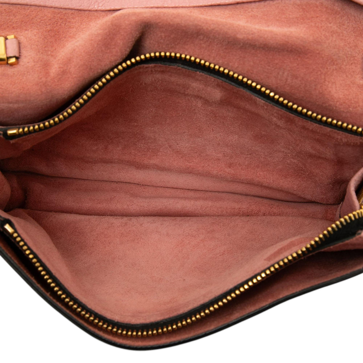 Miu Miu Goatskin Madras Flap Crossbody