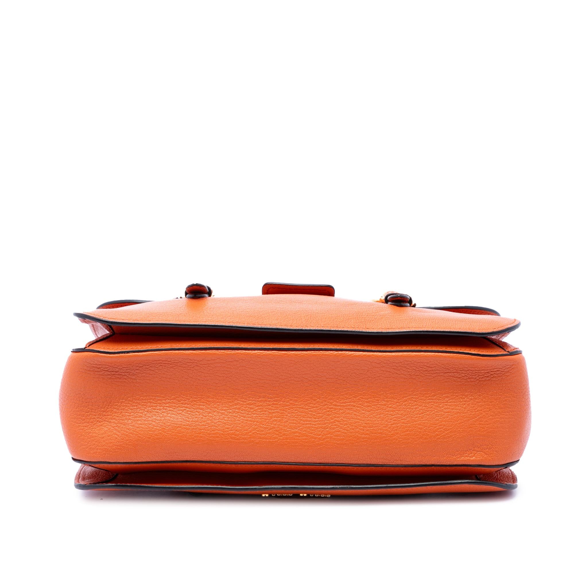 Miu Miu Goatskin Madras Flap Satchel