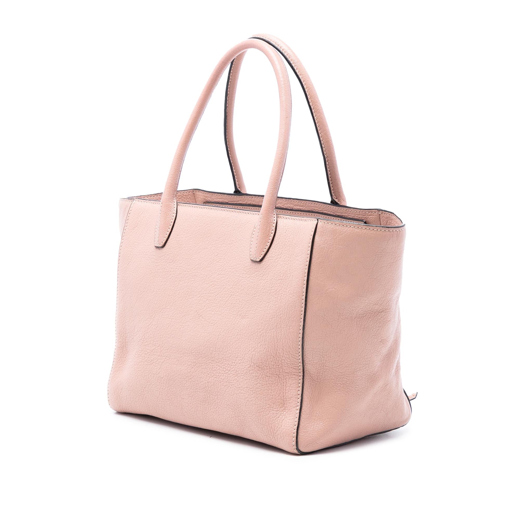 Miu Miu Goatskin Madras Front Pocket Satchel