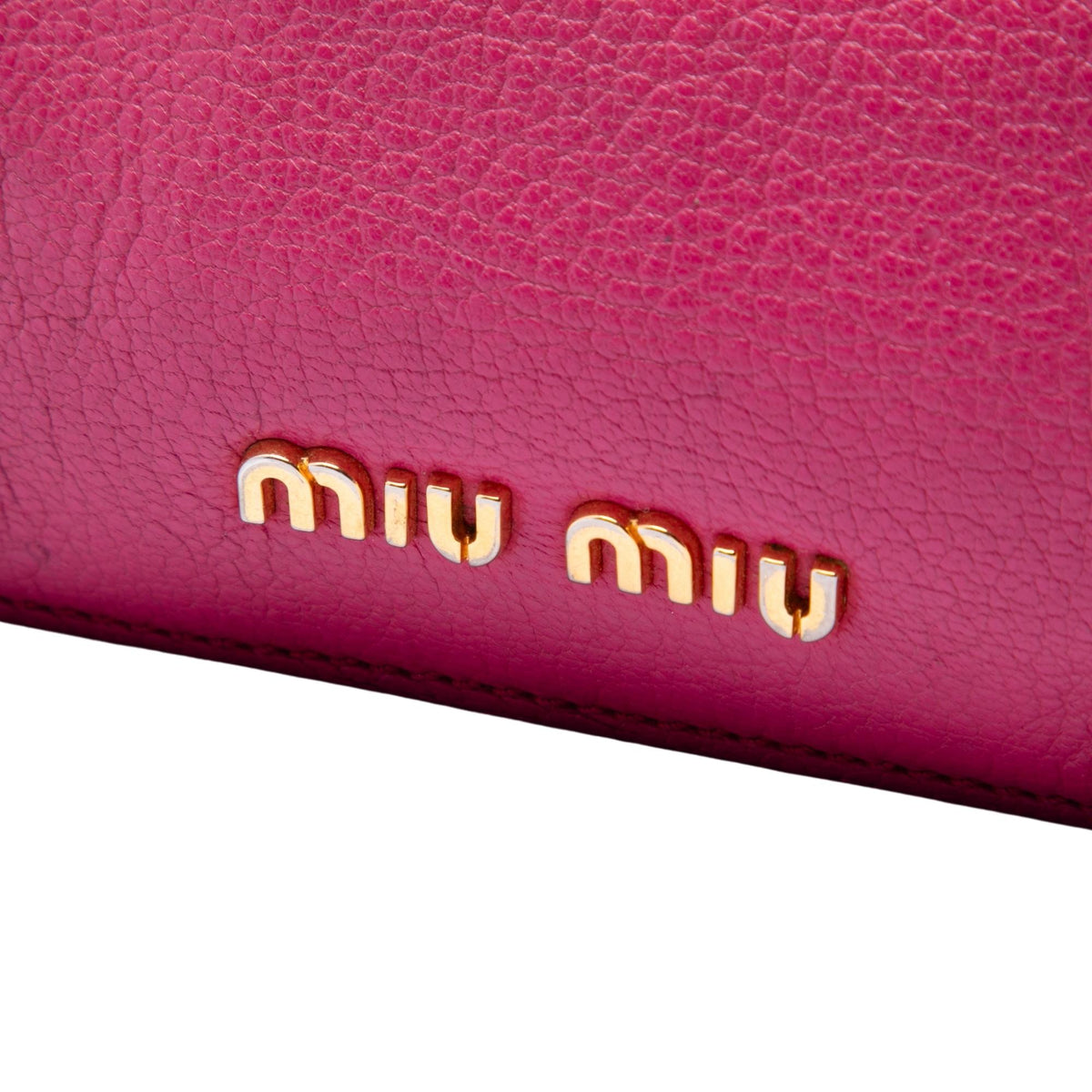 Miu Miu Goatskin Madras Satchel