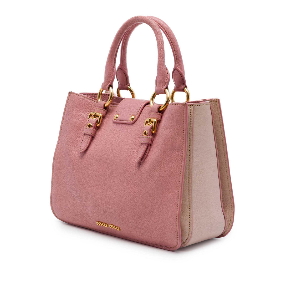 Miu Miu Goatskin Madras Satchel