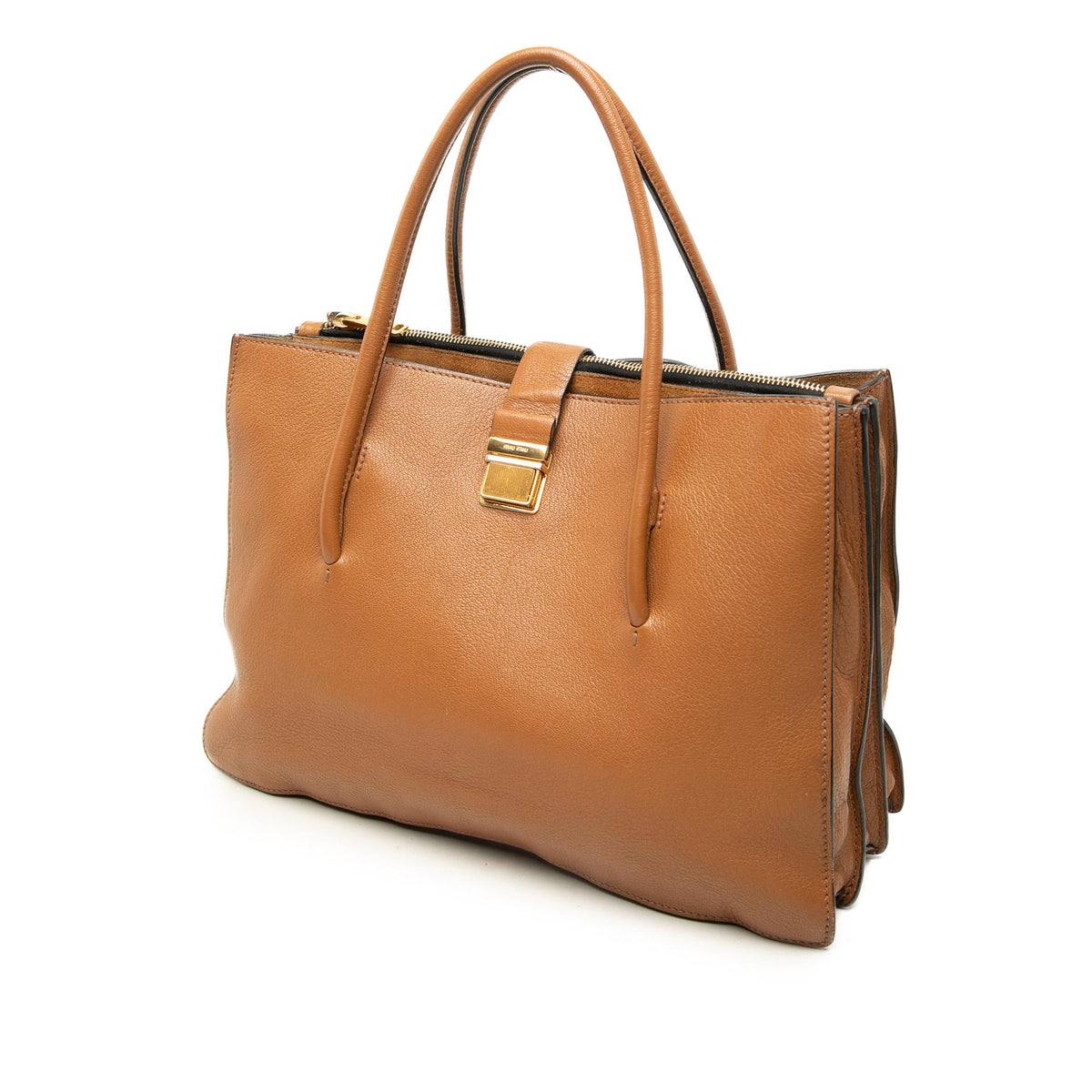 Miu Miu Goatskin Madras Satchel