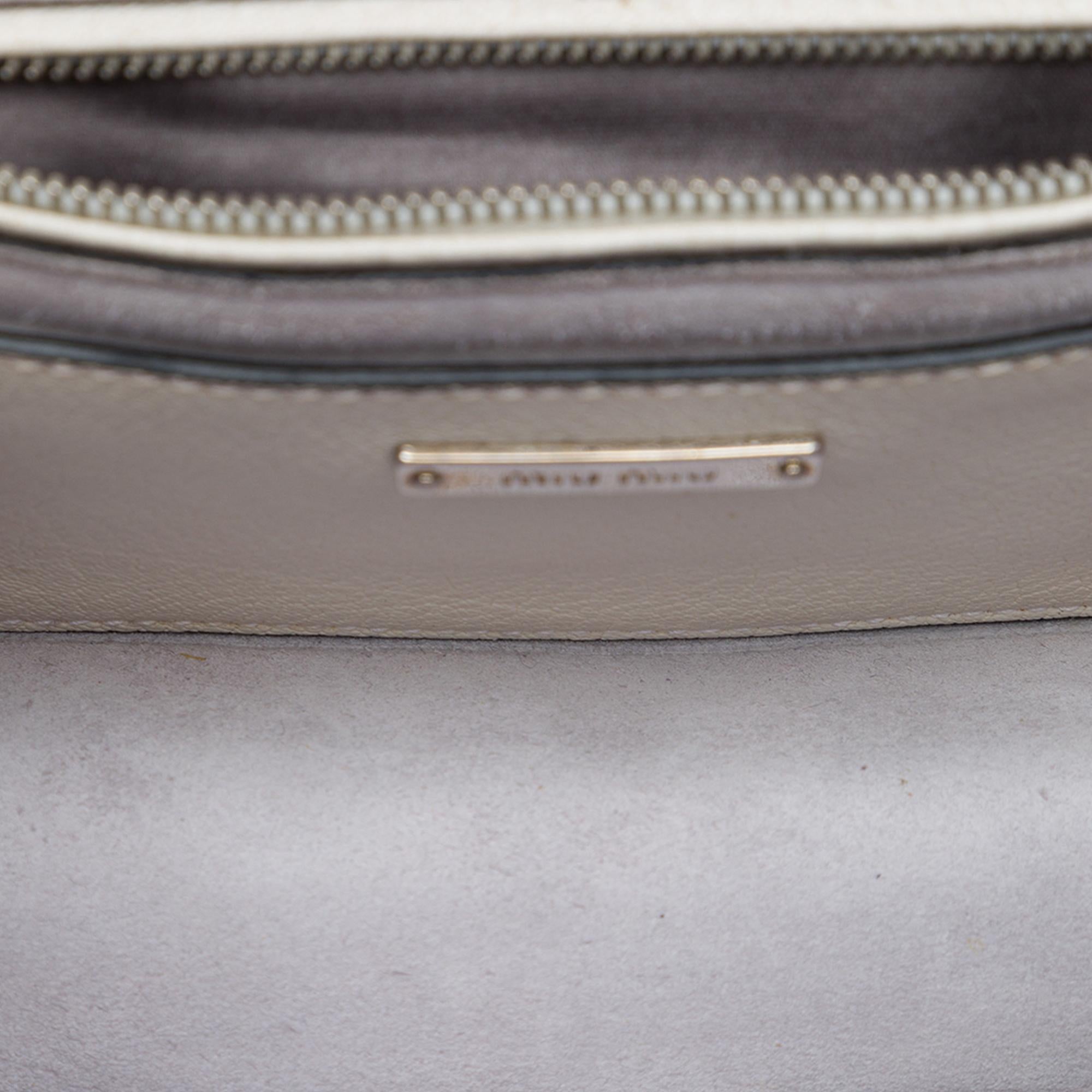 Miu Miu Goatskin Madras Soft Calf Crystal Embellished Crossbody