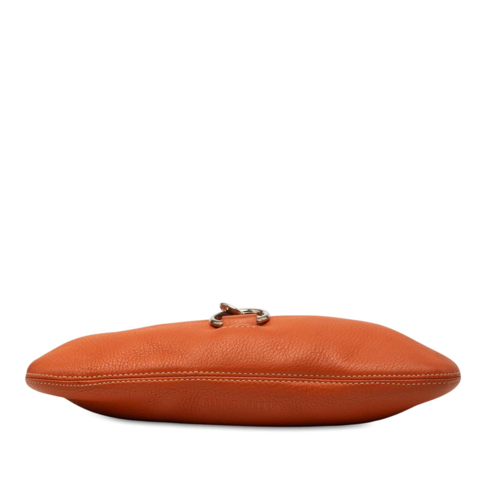 Miu Miu Grained Leather Shoulder Bag