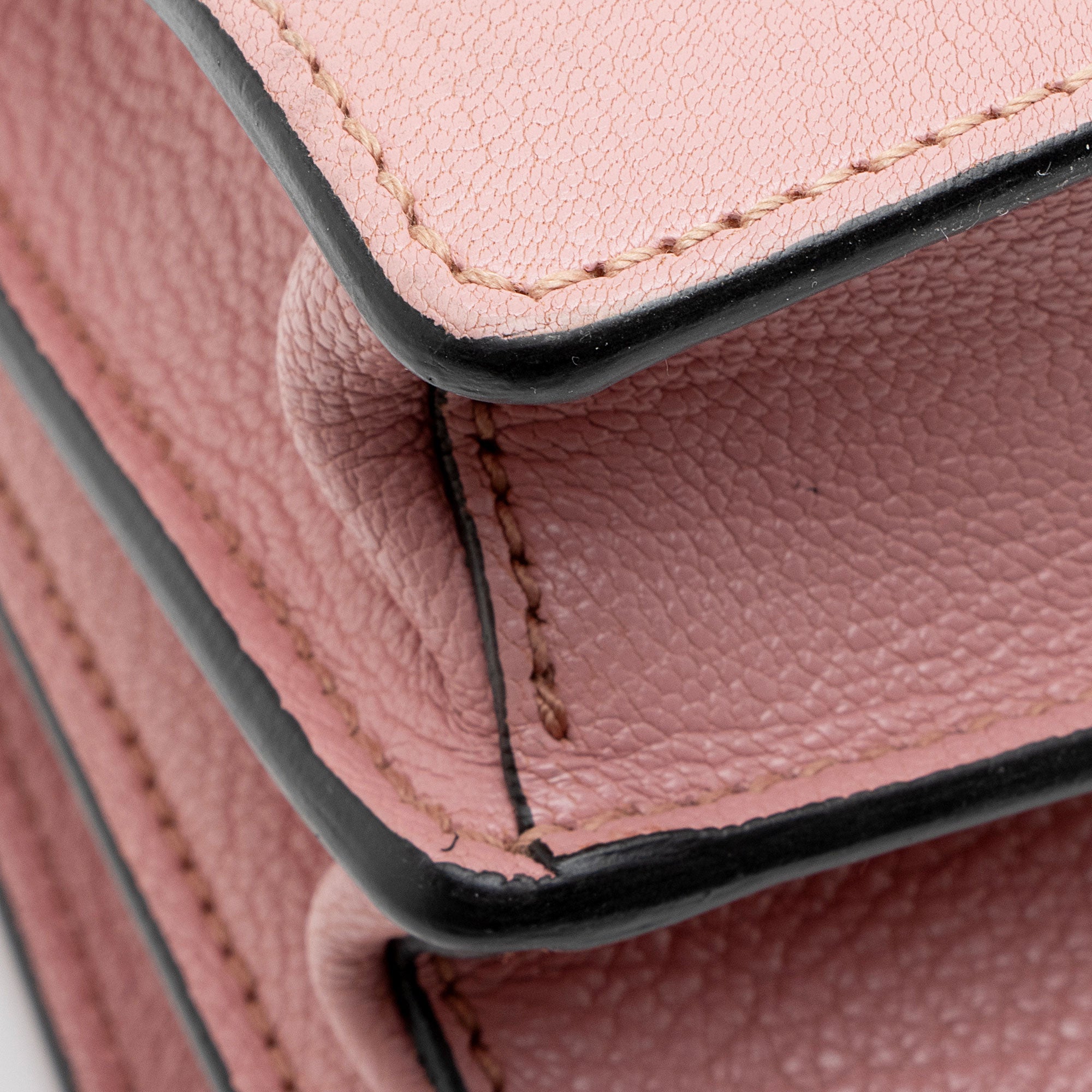 Miu Miu Leather Madras Top Handle
