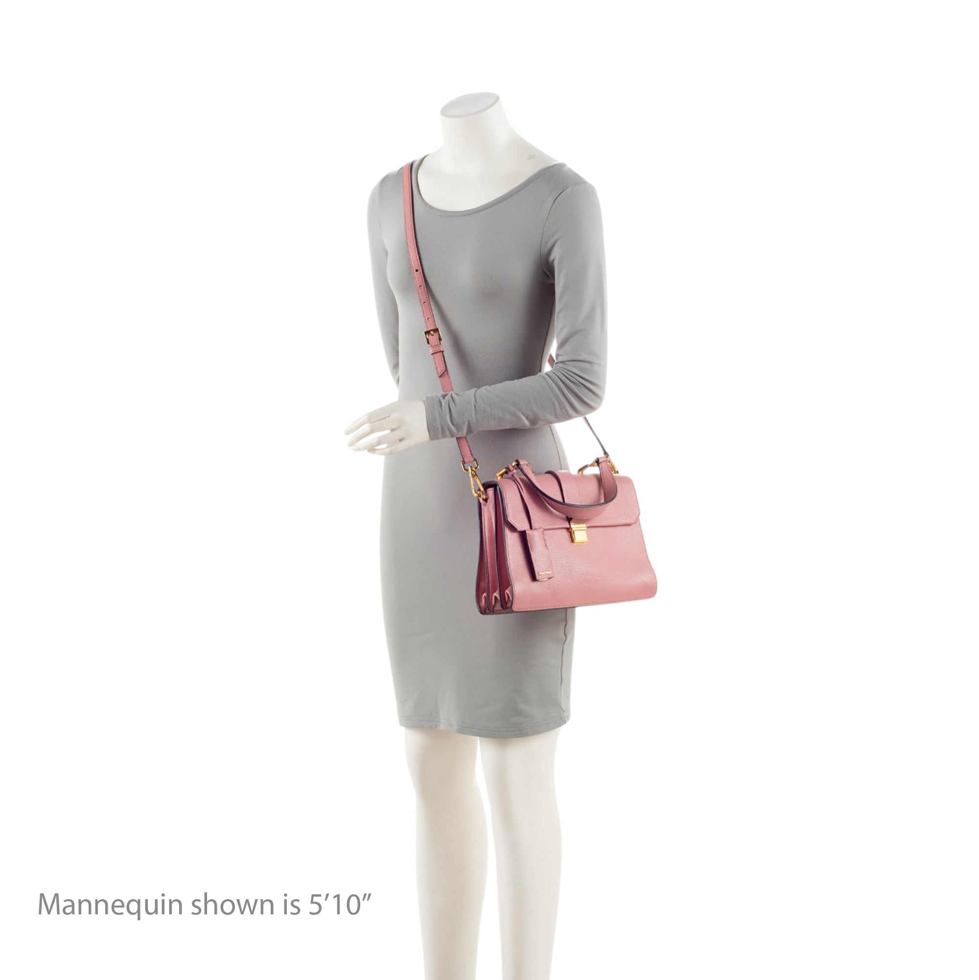 Miu Miu Leather Madras Top Handle