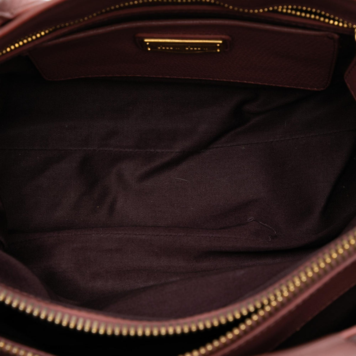 Miu Miu Leather Madras Tote