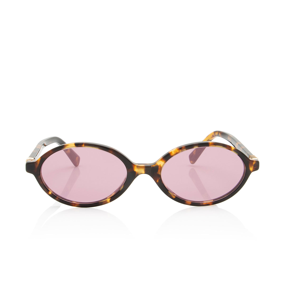 Miu Miu Logo Oval Sunglasses